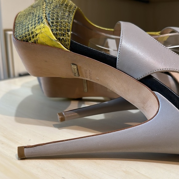 Grey Mer Platform Sandals Size 40 - Picture 6 of 8